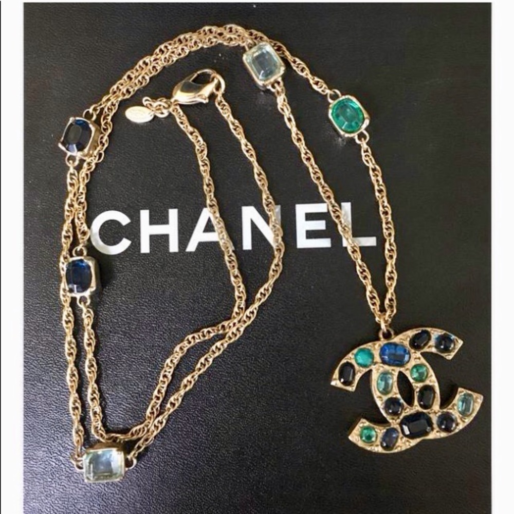 Chanel Crystal CC Necklace